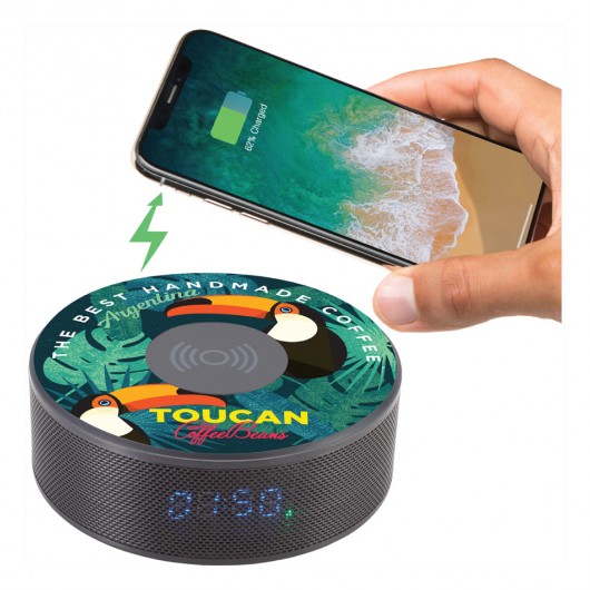 Promotional Bluetooth Speaker Wireless Charging Clocks